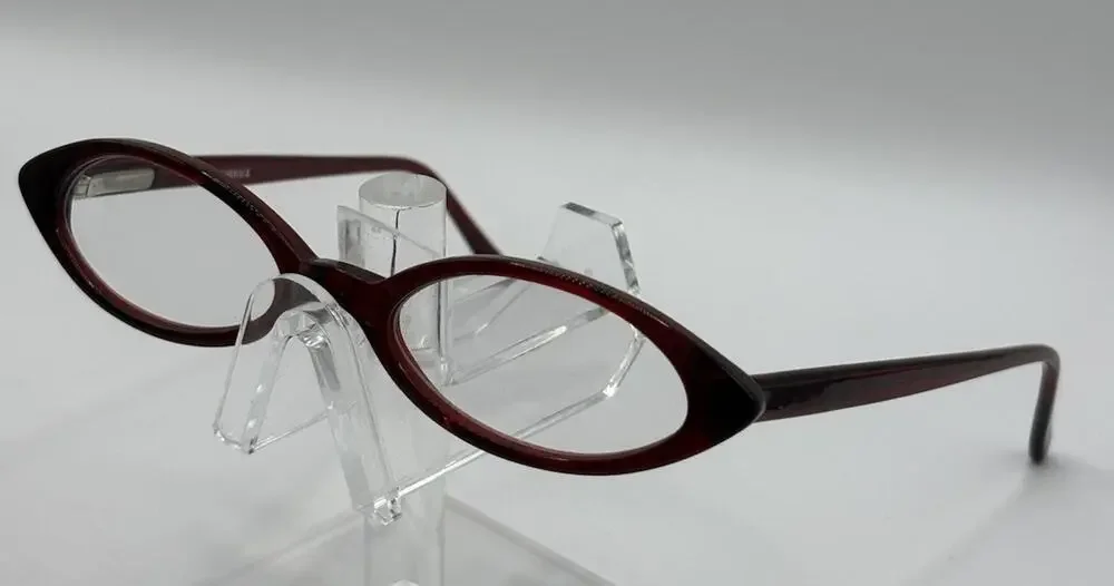 Corinne McCormack 26032 Burgundy Oval Eyeglasses Frames 47-17-145